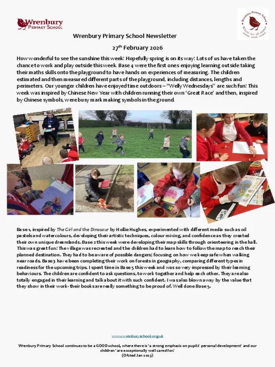 Wrenbury Newsletter 27th Feb
