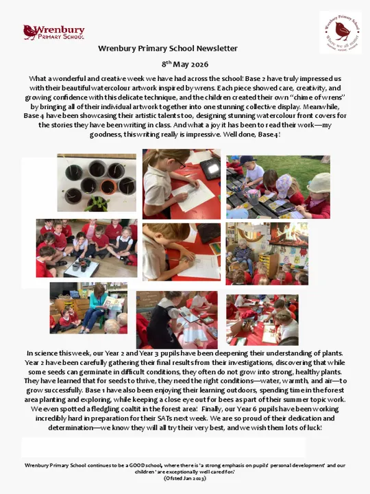 Wrenbury Newsletter 8th May