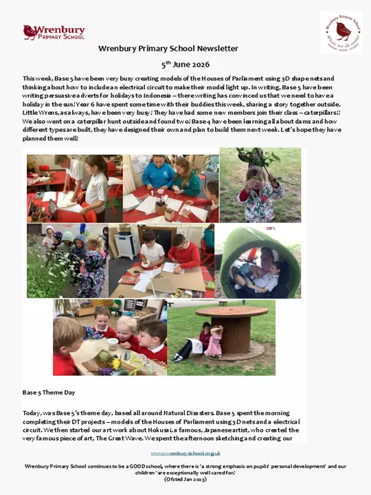 Wrenbury Newsletter 5th June