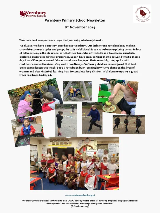 Wrenbury Newsletter 8th November 2024