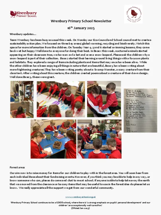 Newsletter 17 Jan 2025