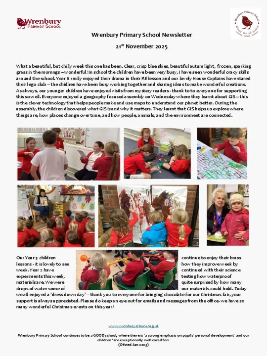 Wrenbury Newsletter 21st Nov