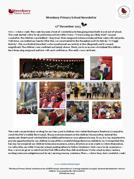 Wrenbury Newsletter 12th Dec