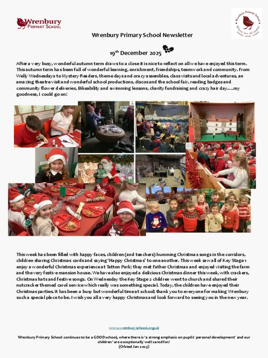 Wrenbury Newsletter 19th Dec
